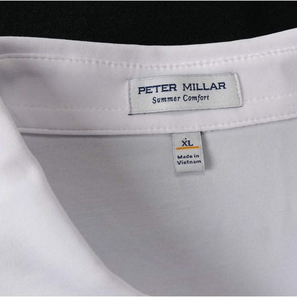 RARE Peter Millar Mens XL Polo Marco Simone 2023 Ryder Cup White Blue Golf NWT - Picture 7 of 8